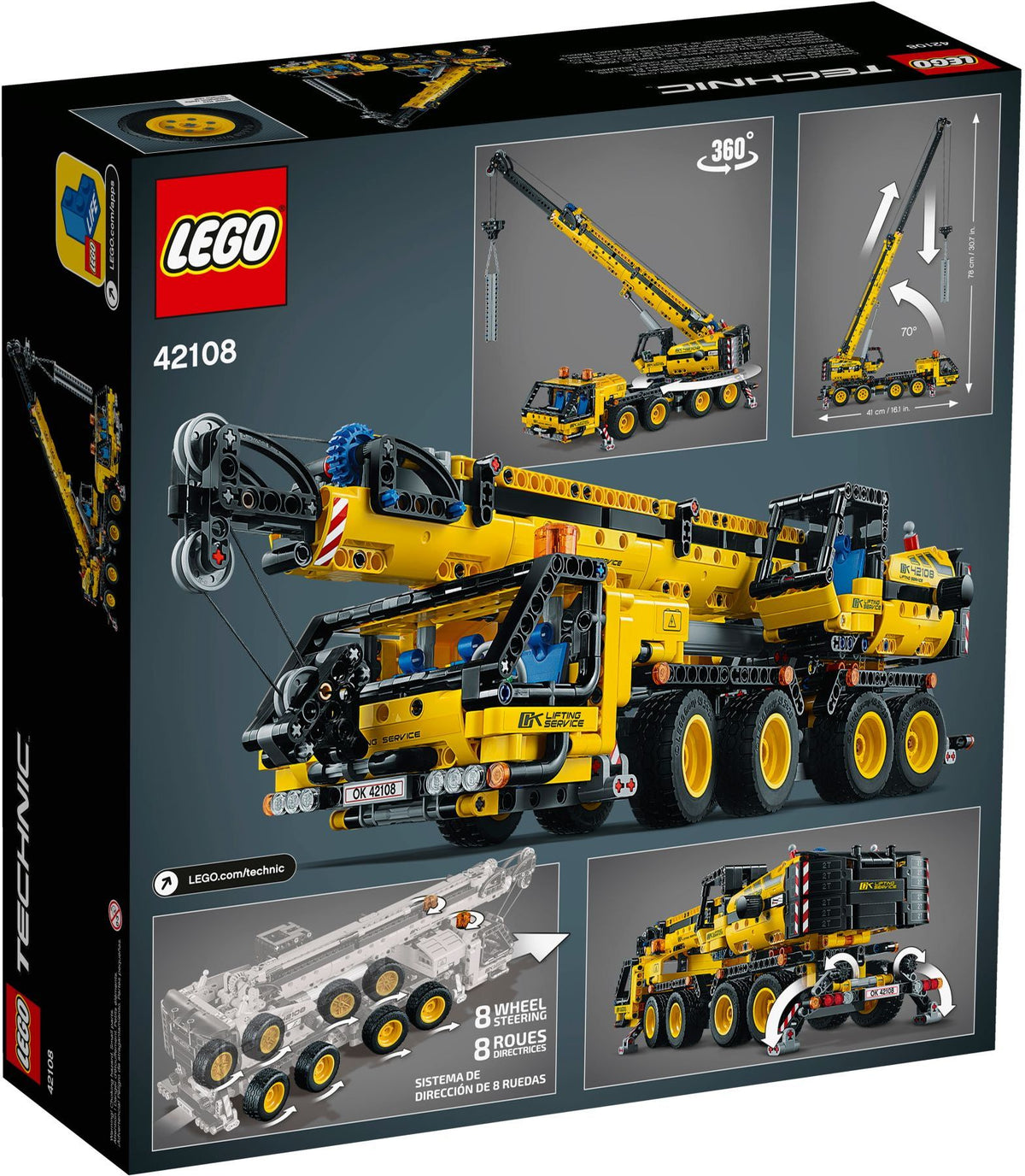 Technic lego crane truck sale